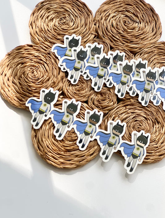 Superhero (Batman Inspired) Clear Sticker