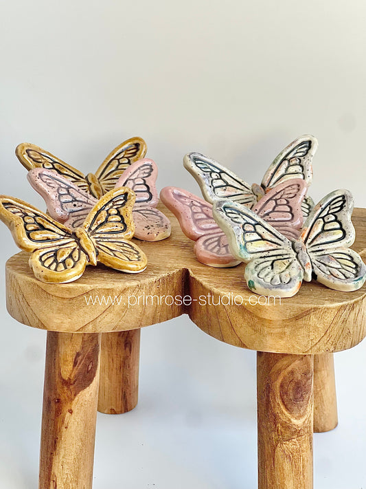 Ceramic Butterfly Chopstick Rest (Variety of Colors)