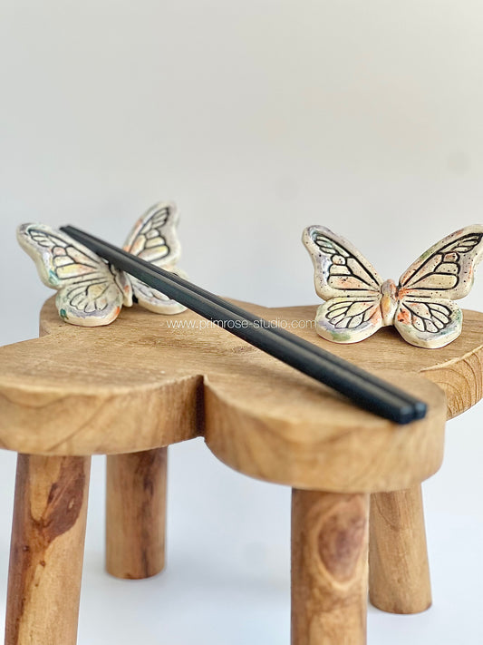 Ceramic Butterfly Chopstick Rest (Variety of Colors)