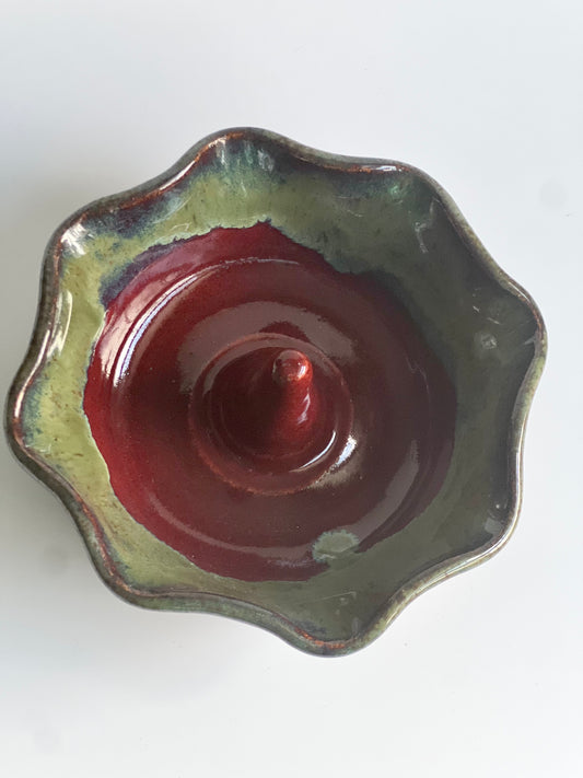 Ceramic Apple Baker Bowl, Apple Baking Dish (or Jewelry holder!)
