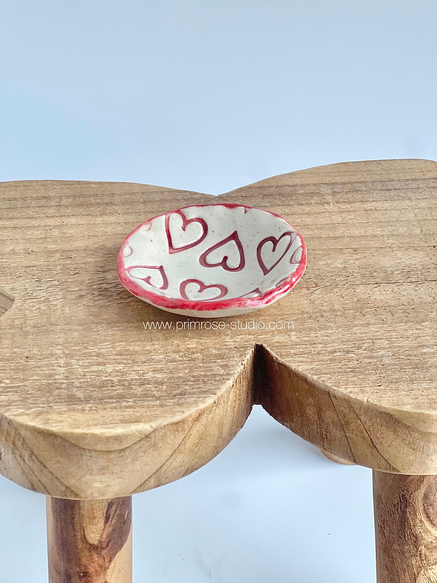 Ceramic Trinket / Ring Dish (Hearts)