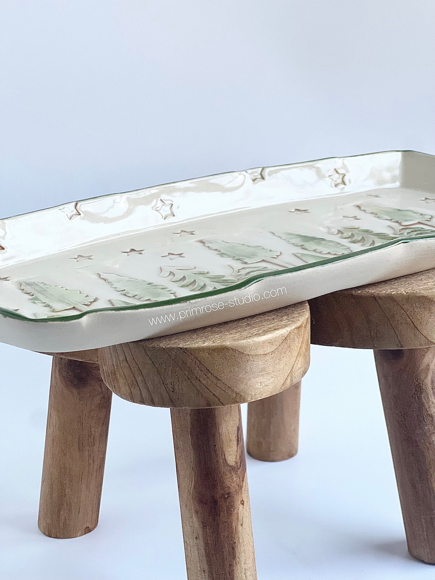 Ceramic Tray (Trees and Stars)