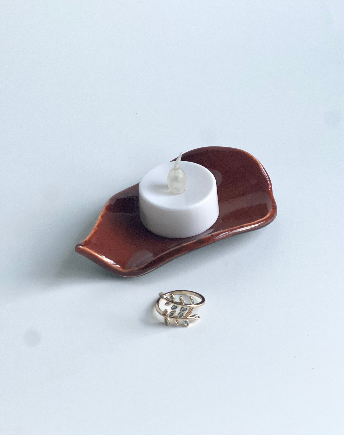 Ceramic Leaf Tray, Dish, Holder