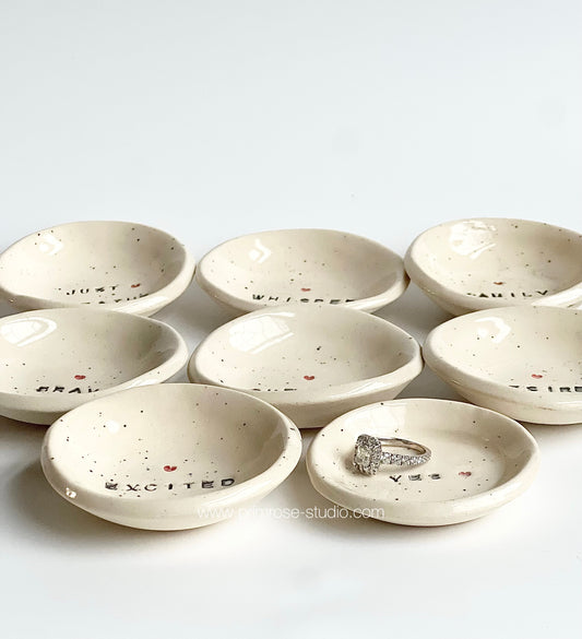 Ceramic Trinket / Ring Dish (Affirmations)