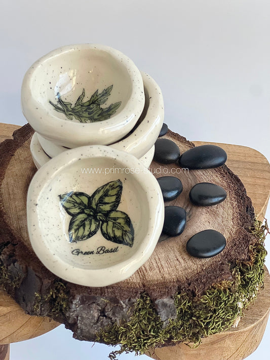 Ceramic Pinch Pot (Various Herbs)