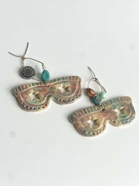 Ceramic Sunglasses Ornament, Wall Decor