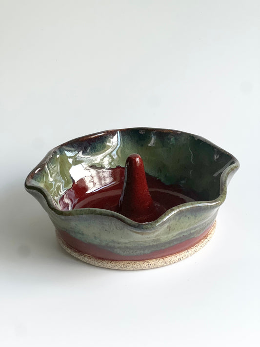 Ceramic Apple Baker Bowl, Apple Baking Dish (or Jewelry holder!)