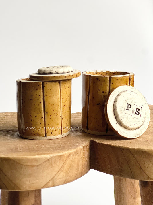 Ceramic Decorative Mooncake Jars (with Lids)