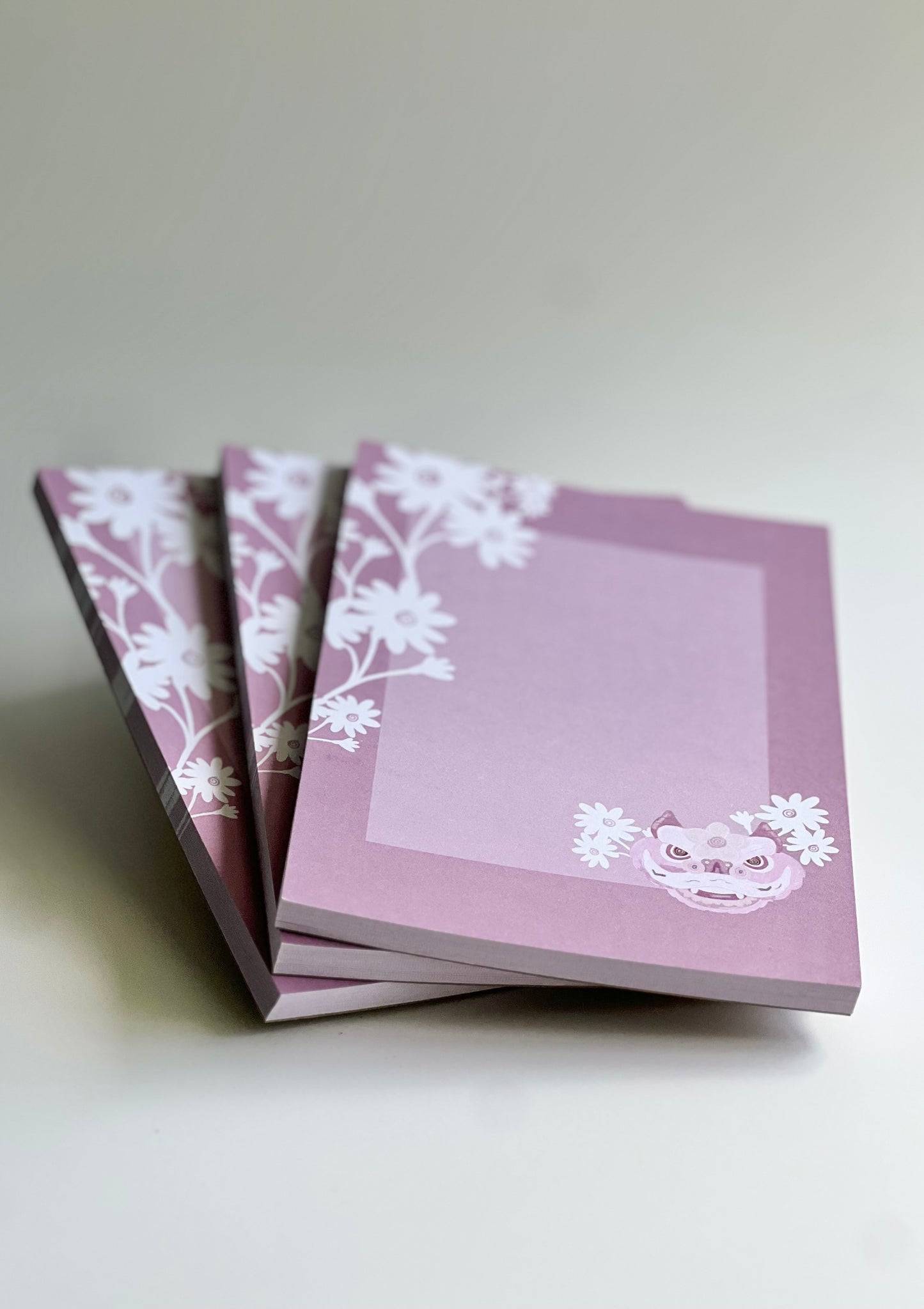 Floral Dragon Notepad, 4x6 in