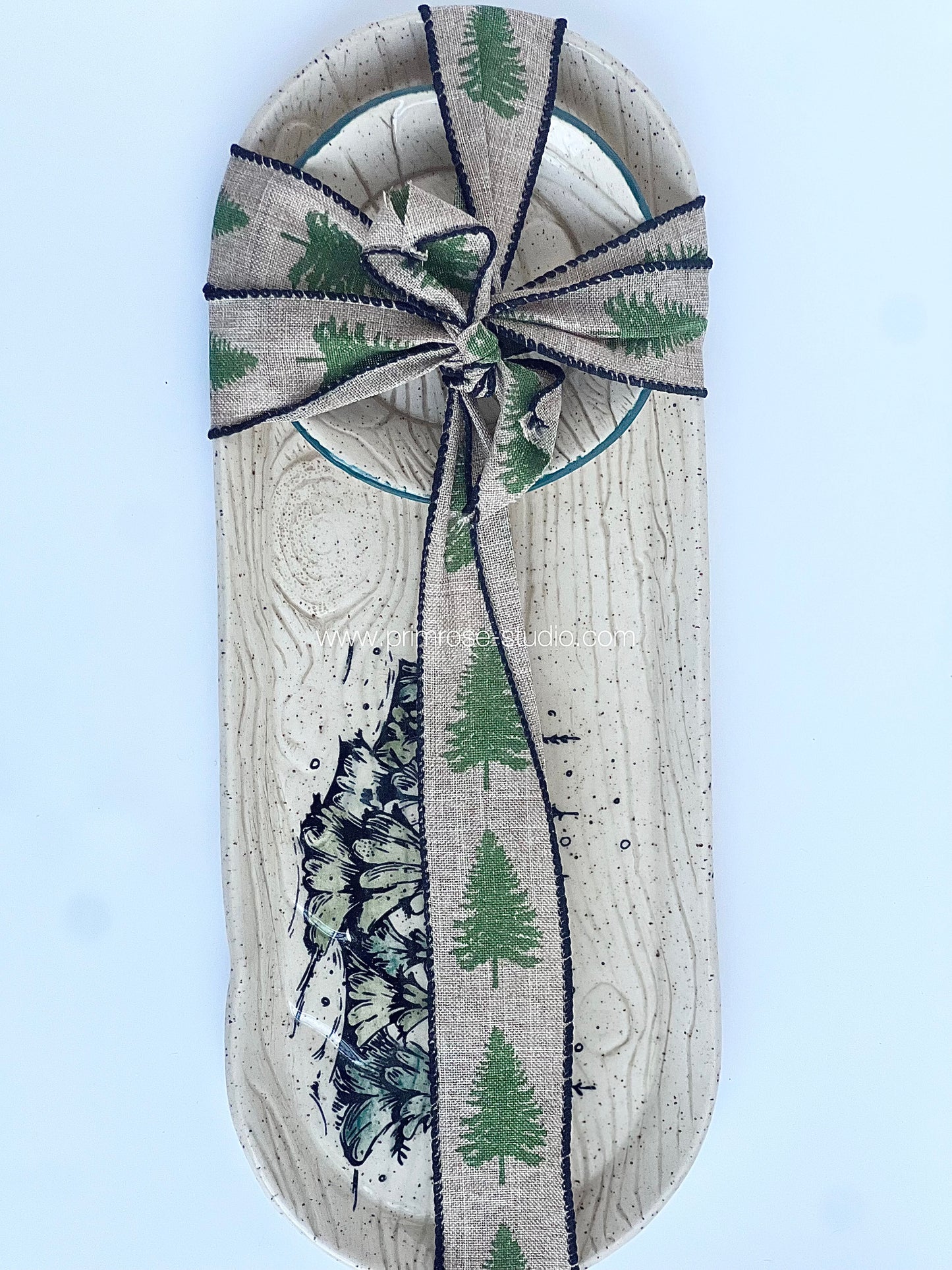 Ceramic Tray (Winter Trees 2pc Set)