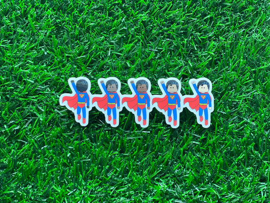 Superhero (Superman Inspired) Clear Sticker