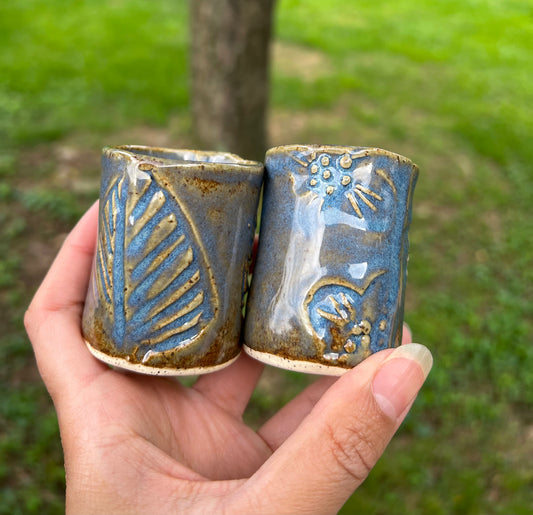 Ceramic Shot Glass (Sky Blue)