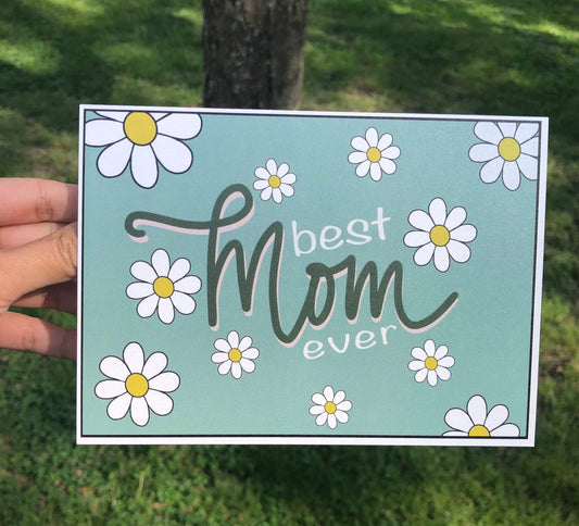 Mother’s Day Greeting Card (Daisies - Green)