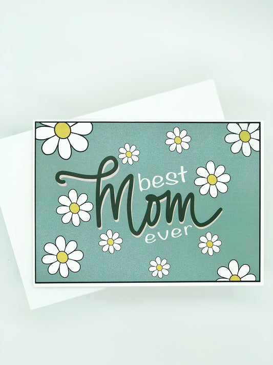 Mother’s Day Greeting Card (Daisies - Green)