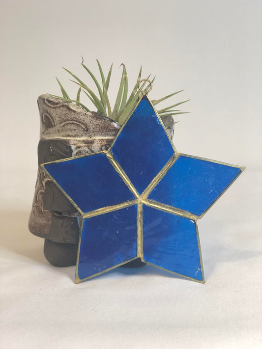 Capiz Ornament (Blue Star)
