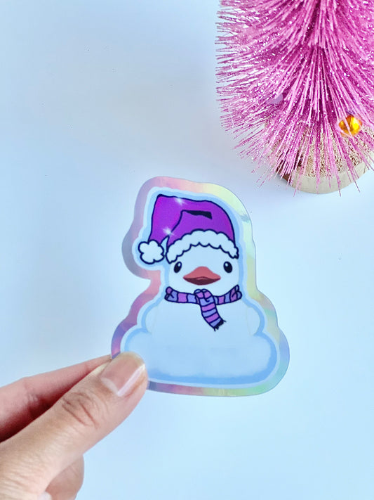 SnowDuck ⛄️ Holographic Sticker