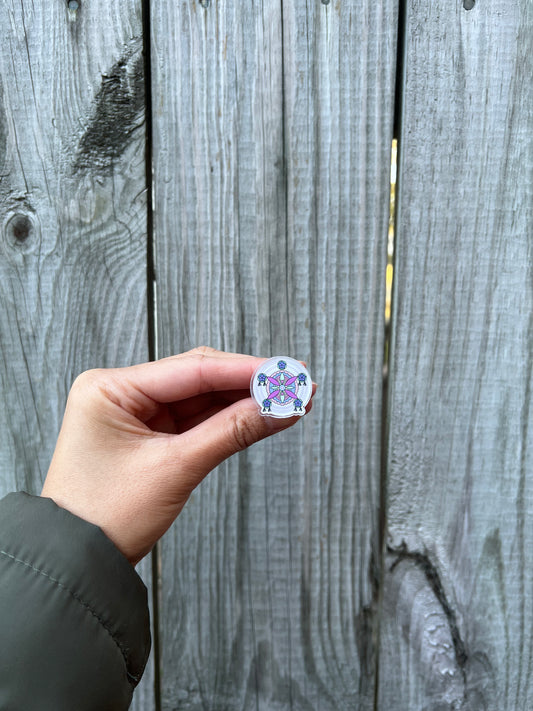 Filipino Parol (Vicky and Joez Inspired) Acrylic Pin 1x1in