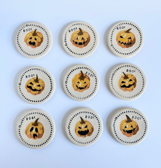 Ceramic "BOO" Magnet