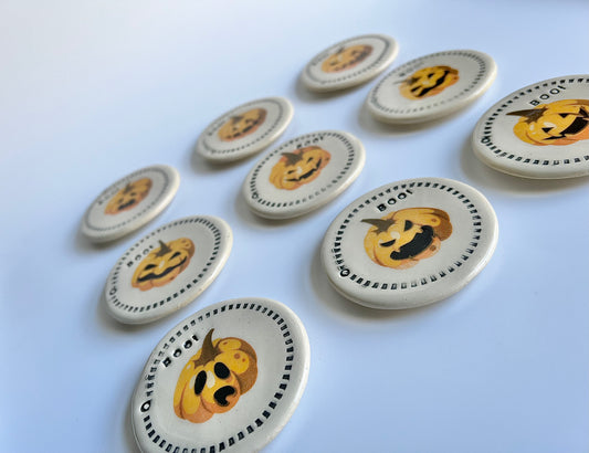 Ceramic "BOO" Magnet