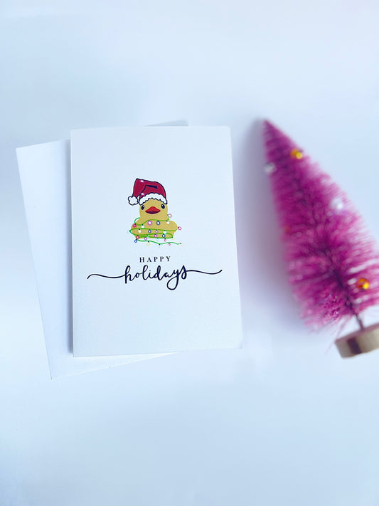 Holiday Duck Greeting Card