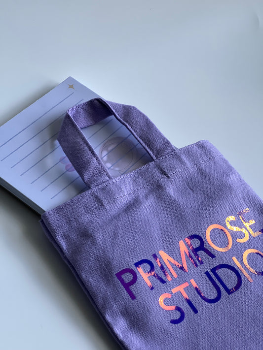 Mini P.S. Tote (Lavender with Holographic Design)