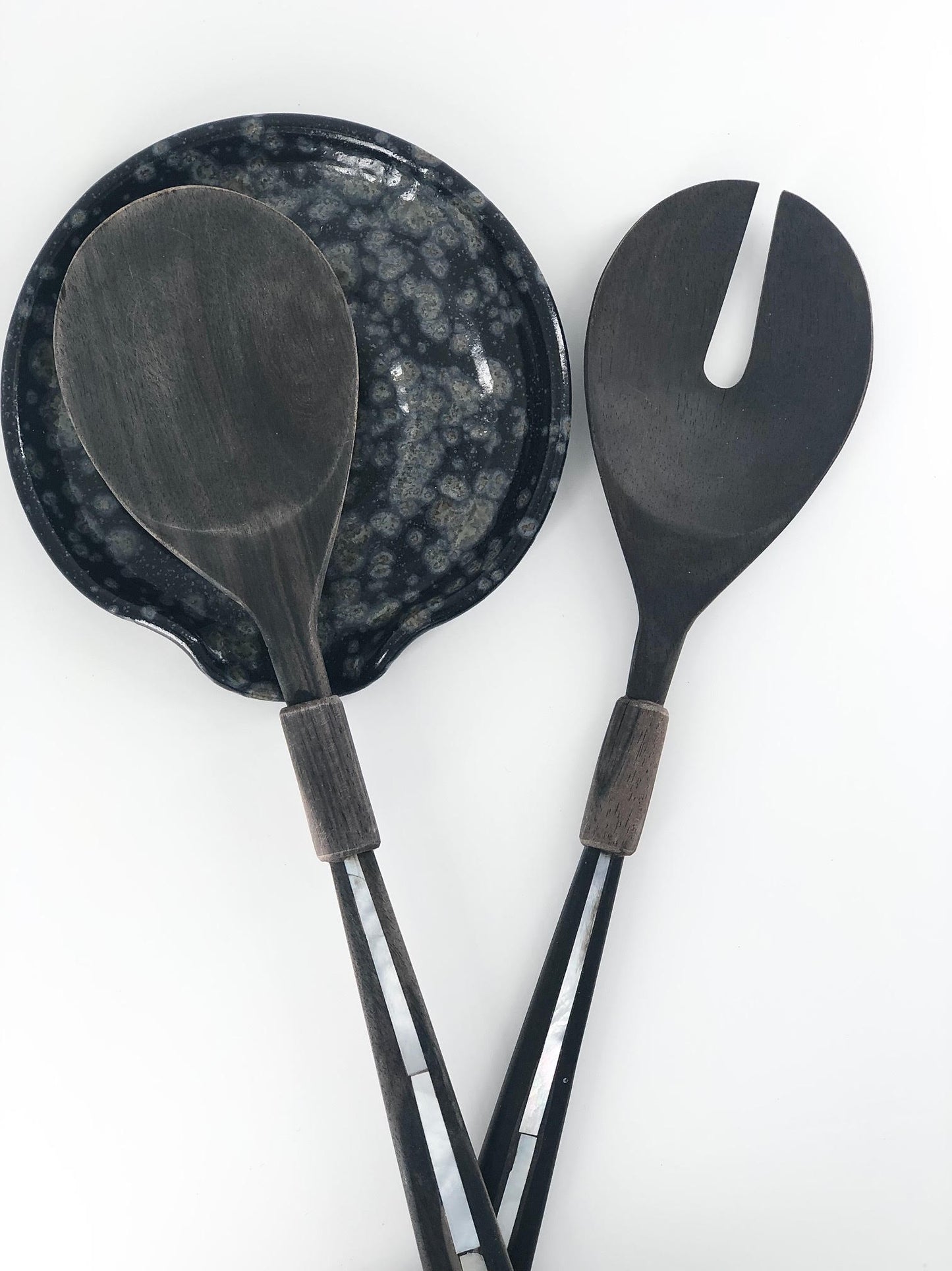 Ceramic Spoon Rest (Night Moth)