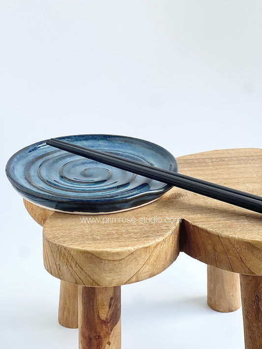 Ceramic Spoon Rest (Sapphire)