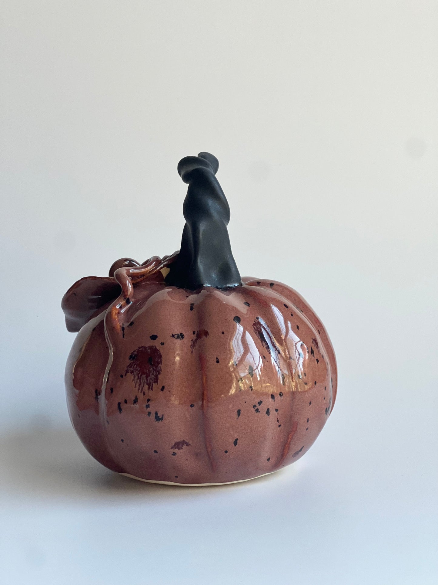 Decorative Pumpkin (Peppered Plum + Black Matte)