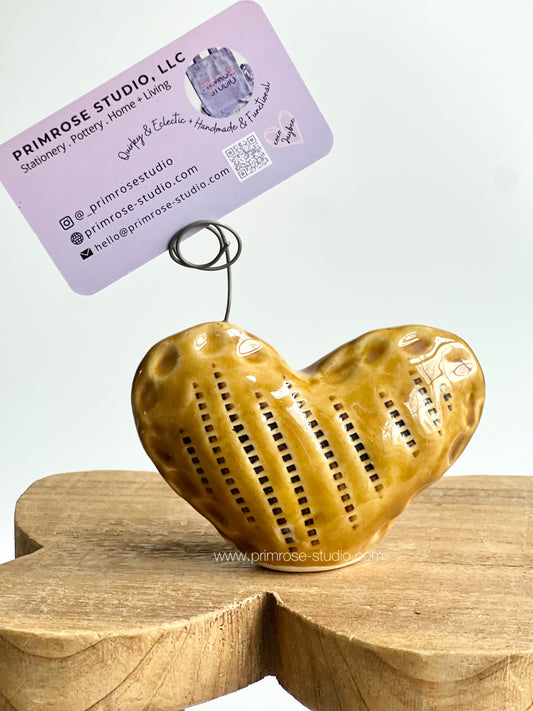 Ceramic Rattle Shaker (Wire Picture / Card Holder)