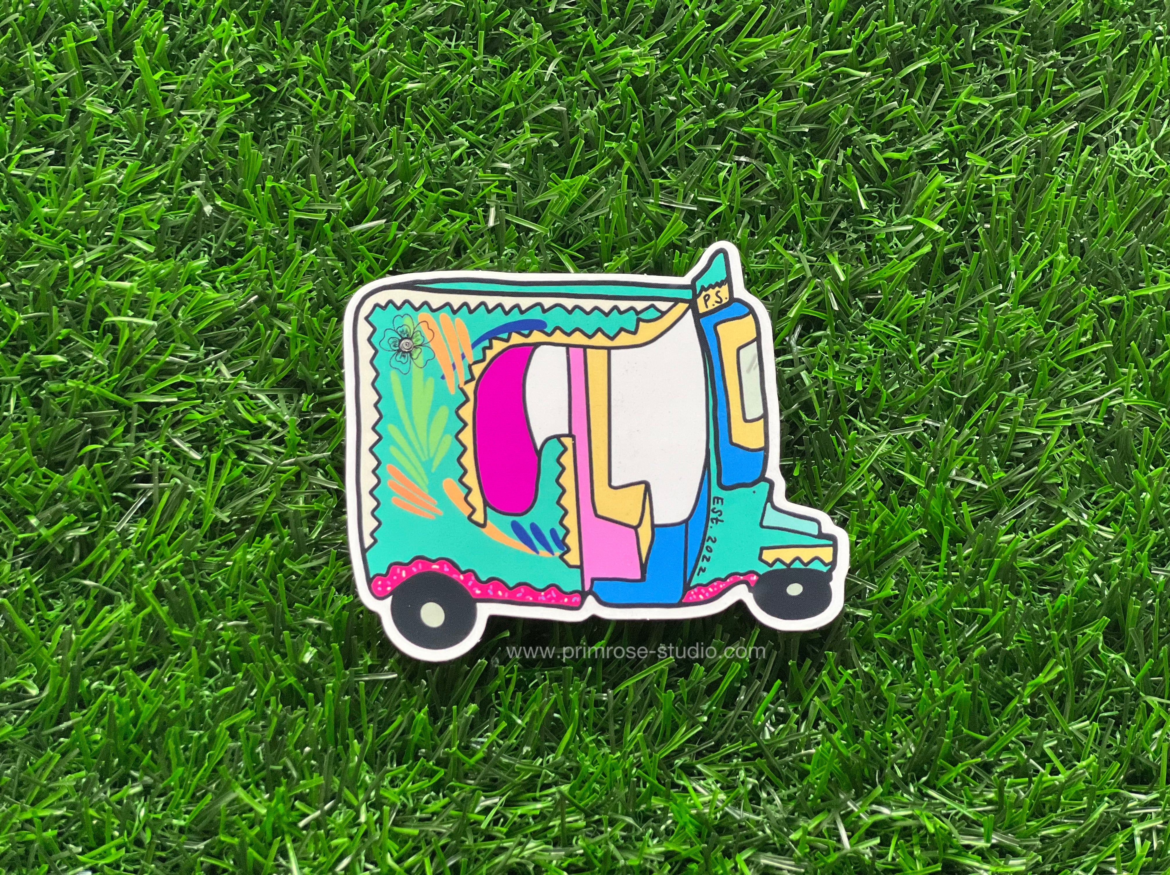 Tuk Tuk Vinyl Sticker – Primrose Studio