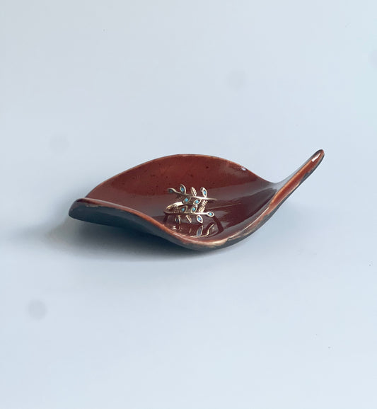 Ceramic Leaf Tray, Dish, Holder