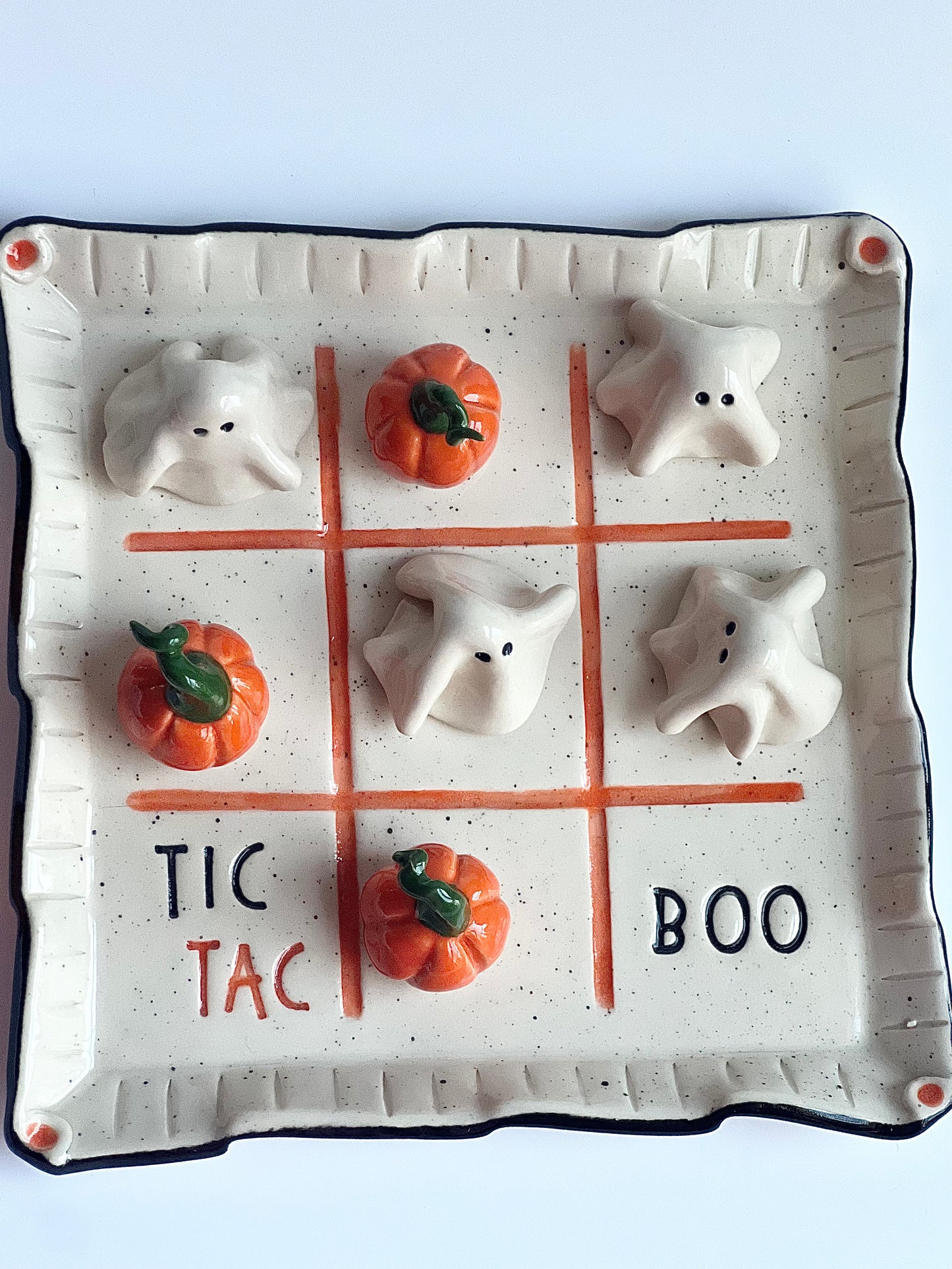 Ceramic Tic Tac BOO! Gameboard