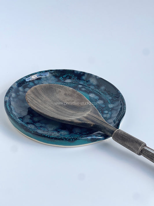 Ceramic Spoon Rest (Power Turquoise)