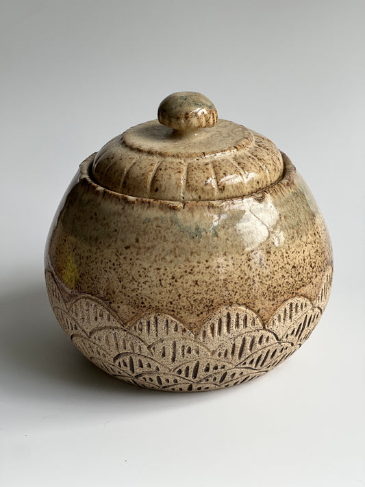 Ceramic Jar (with Lid)