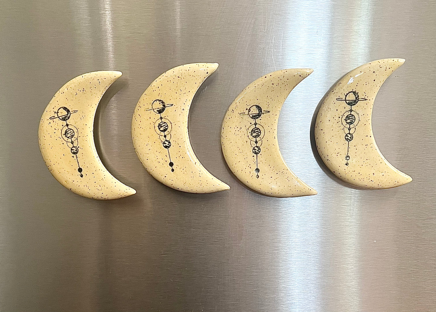 Ceramic Crescent Moon Magnet