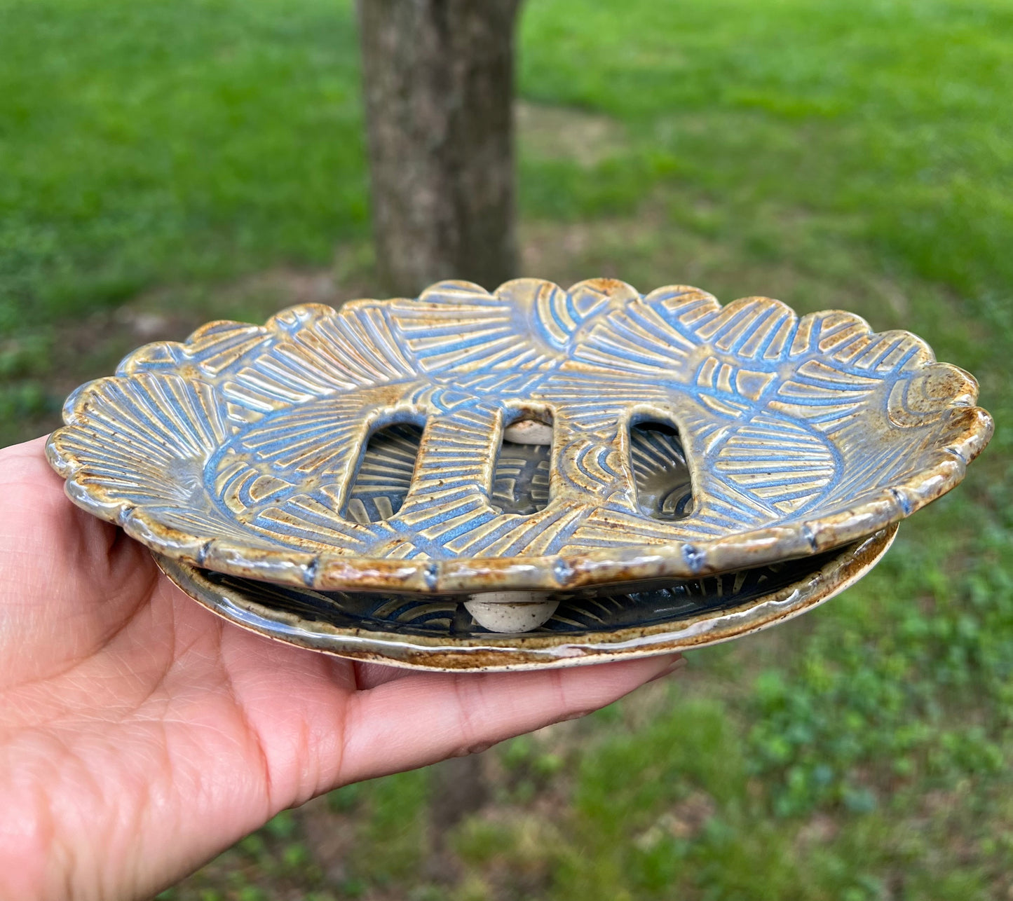 Ceramic Soap Dish (2 Piece Set)