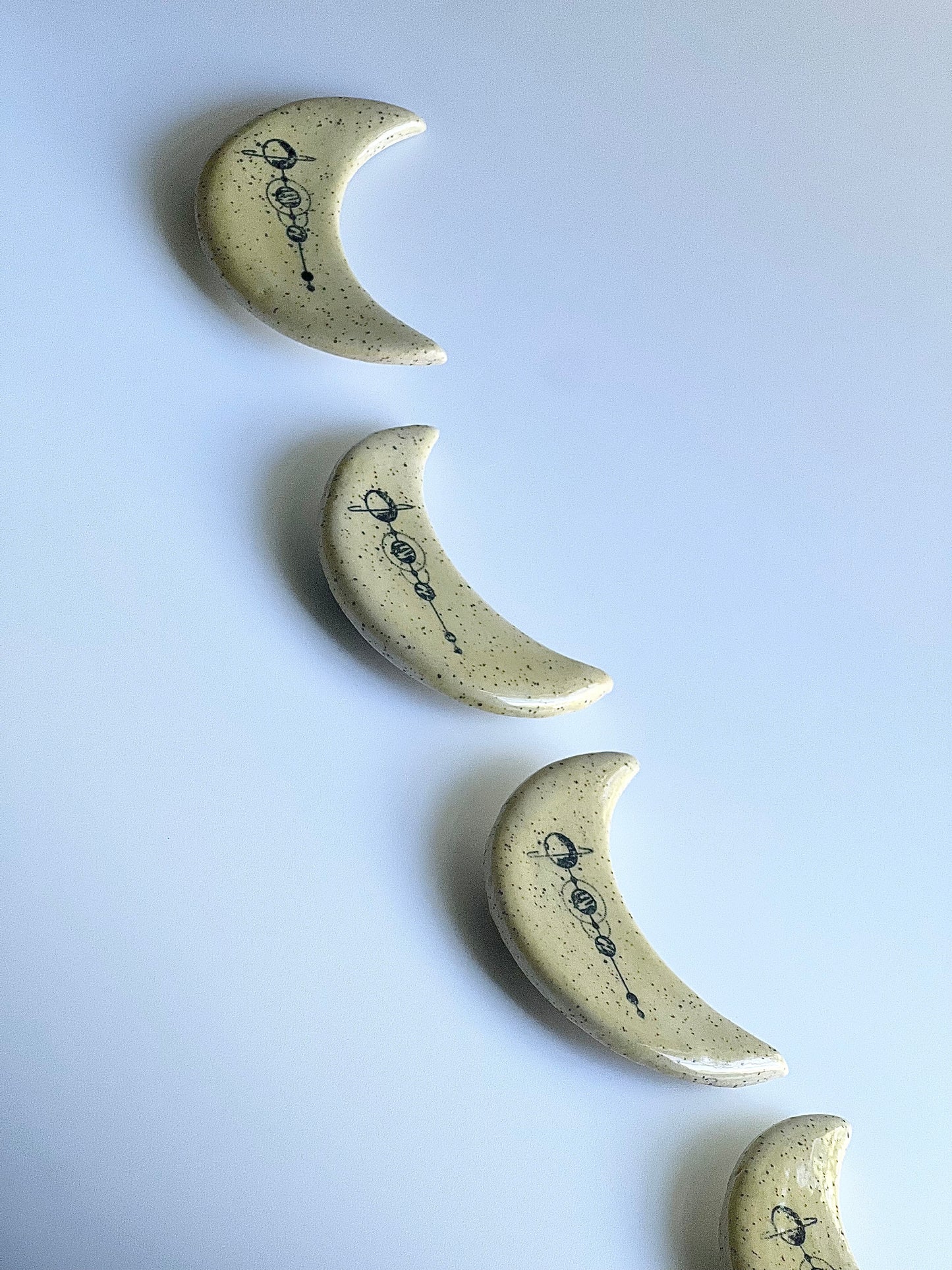 Ceramic Crescent Moon Magnet