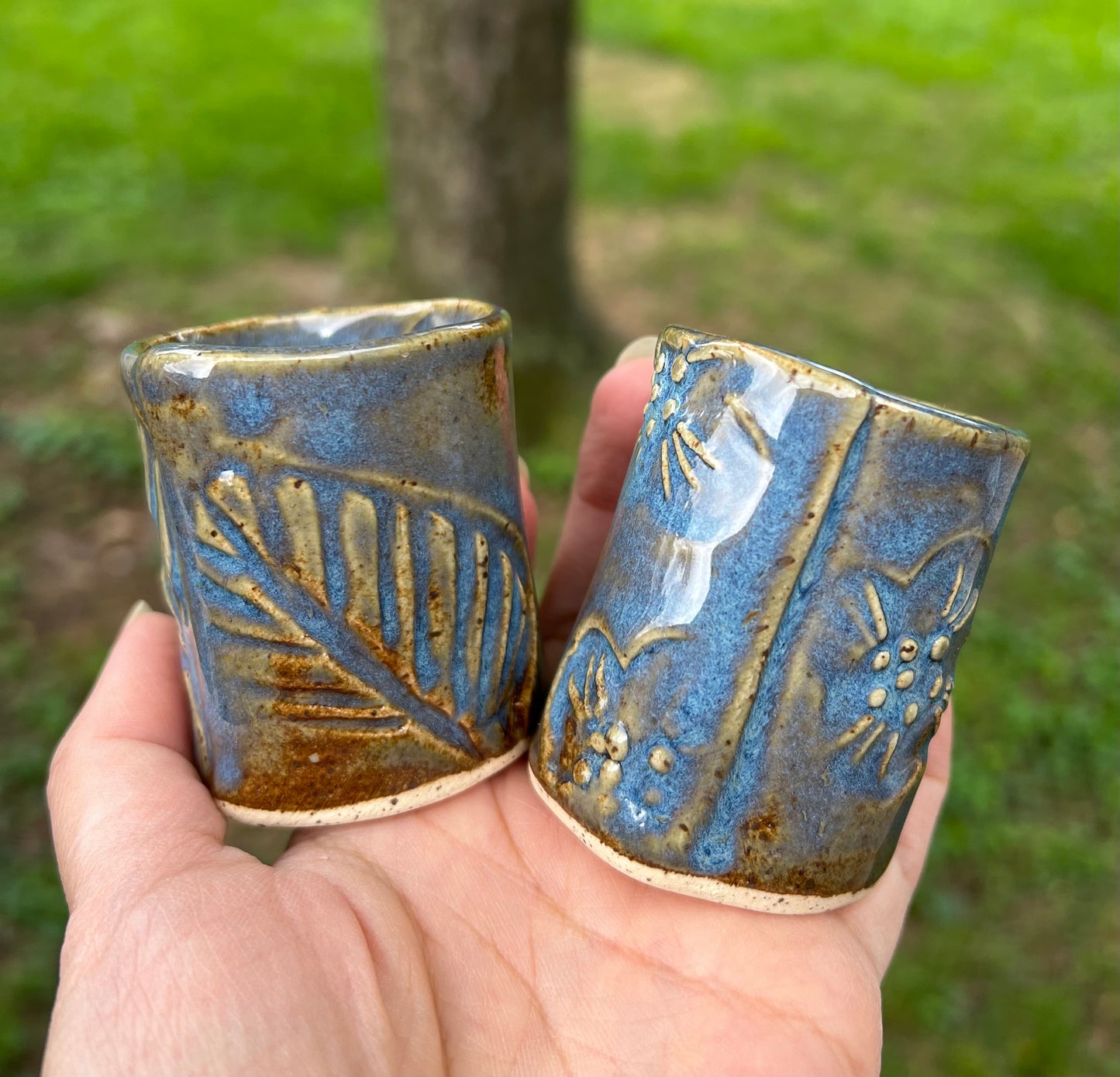 Ceramic Shot Glass (Sky Blue Set of 2)