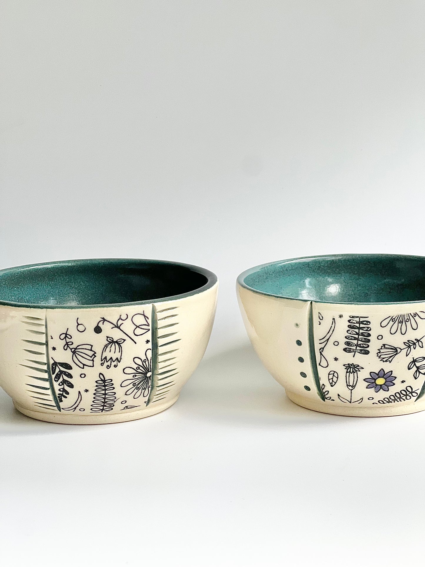 Ceramic Ice Cream Bowls (Set of 2)