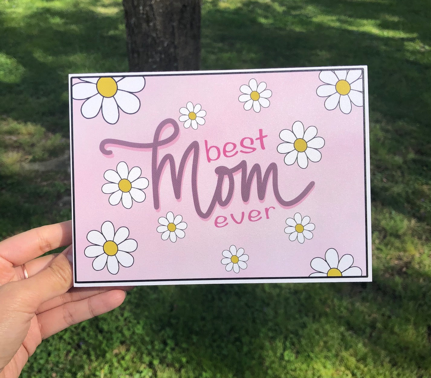 Mother’s Day Greeting Card (Daisies - Pink)