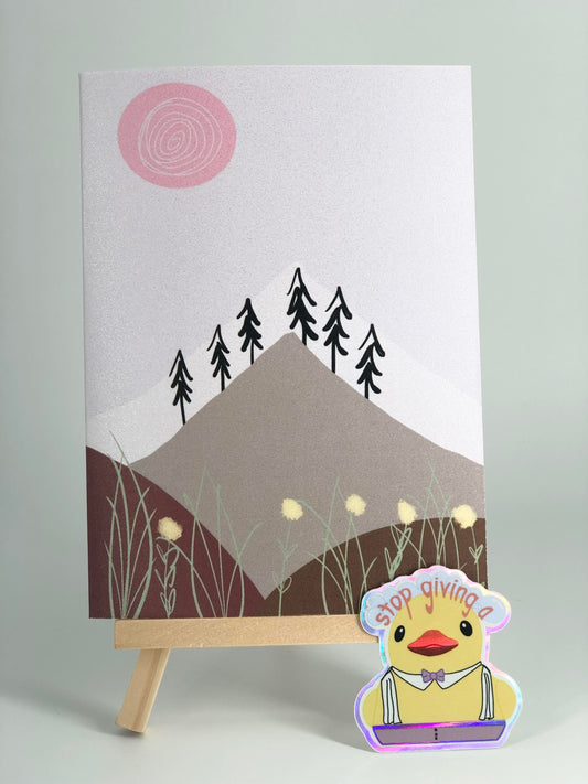 Mountain of Strength Greeting Card