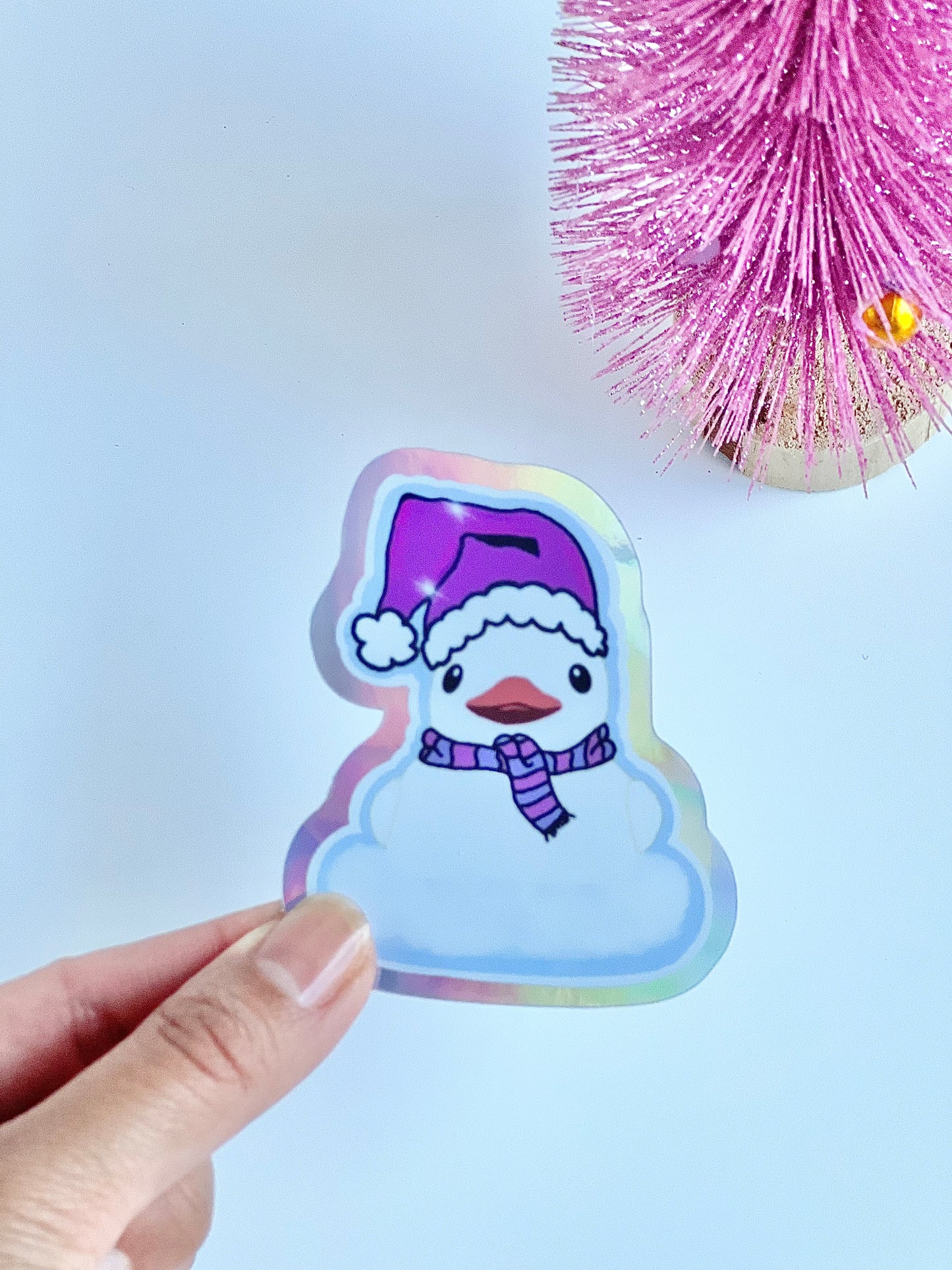 SnowDuck ⛄️ Holographic Sticker
