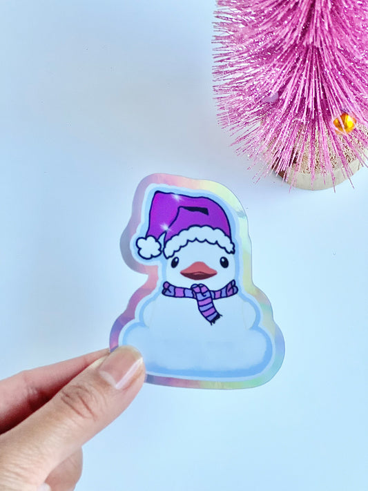SnowDuck ⛄️ Holographic Sticker