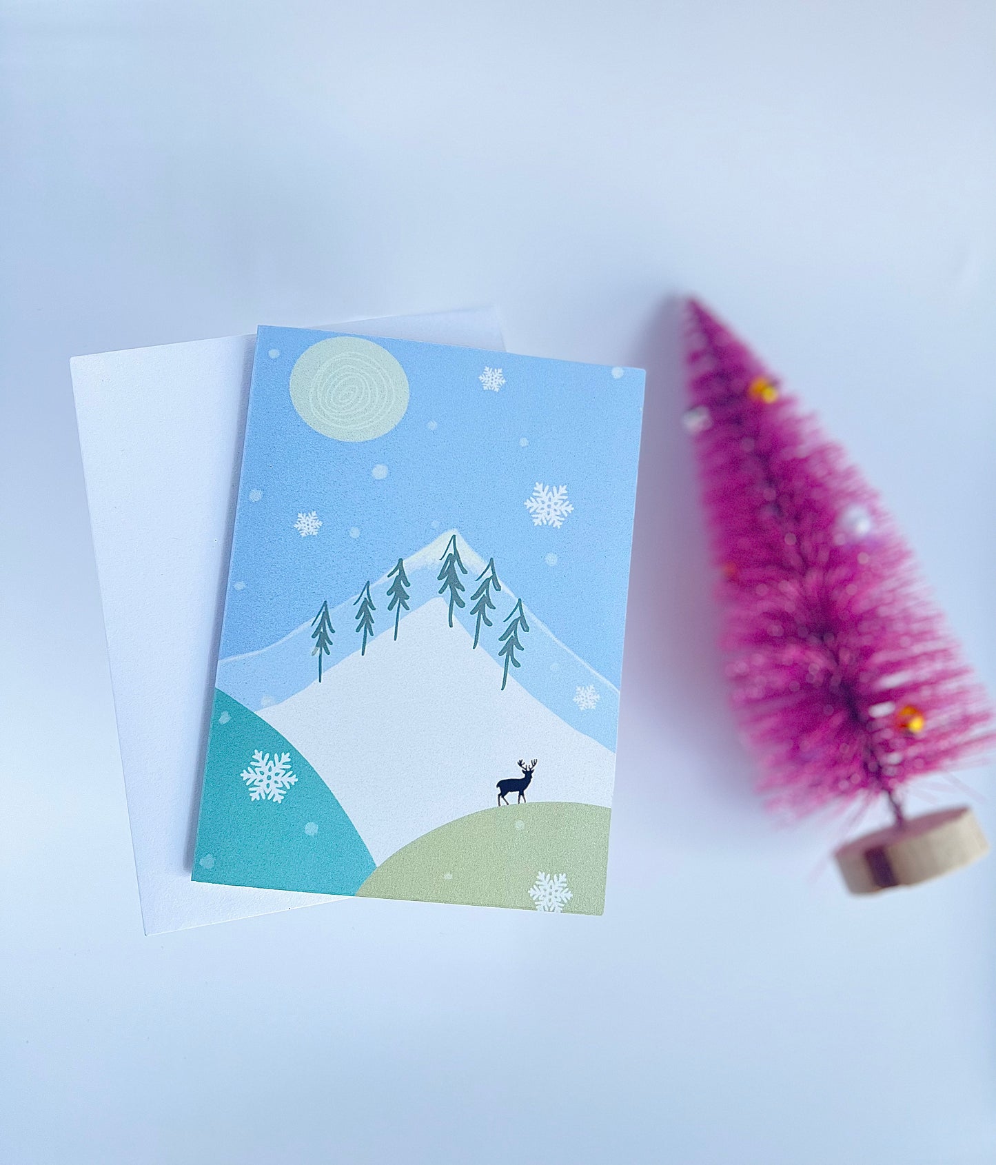 Mountain of Strength Winter Greeting Card