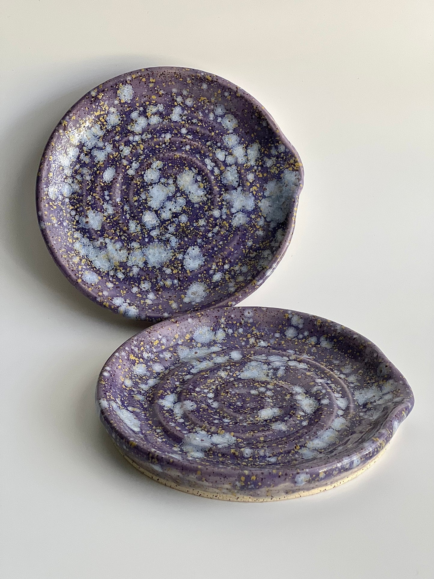 Ceramic Spoon Rest (Blue Hydrangea)